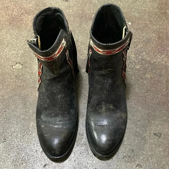Corral fringe leather Boots - Picture 1 of 5
